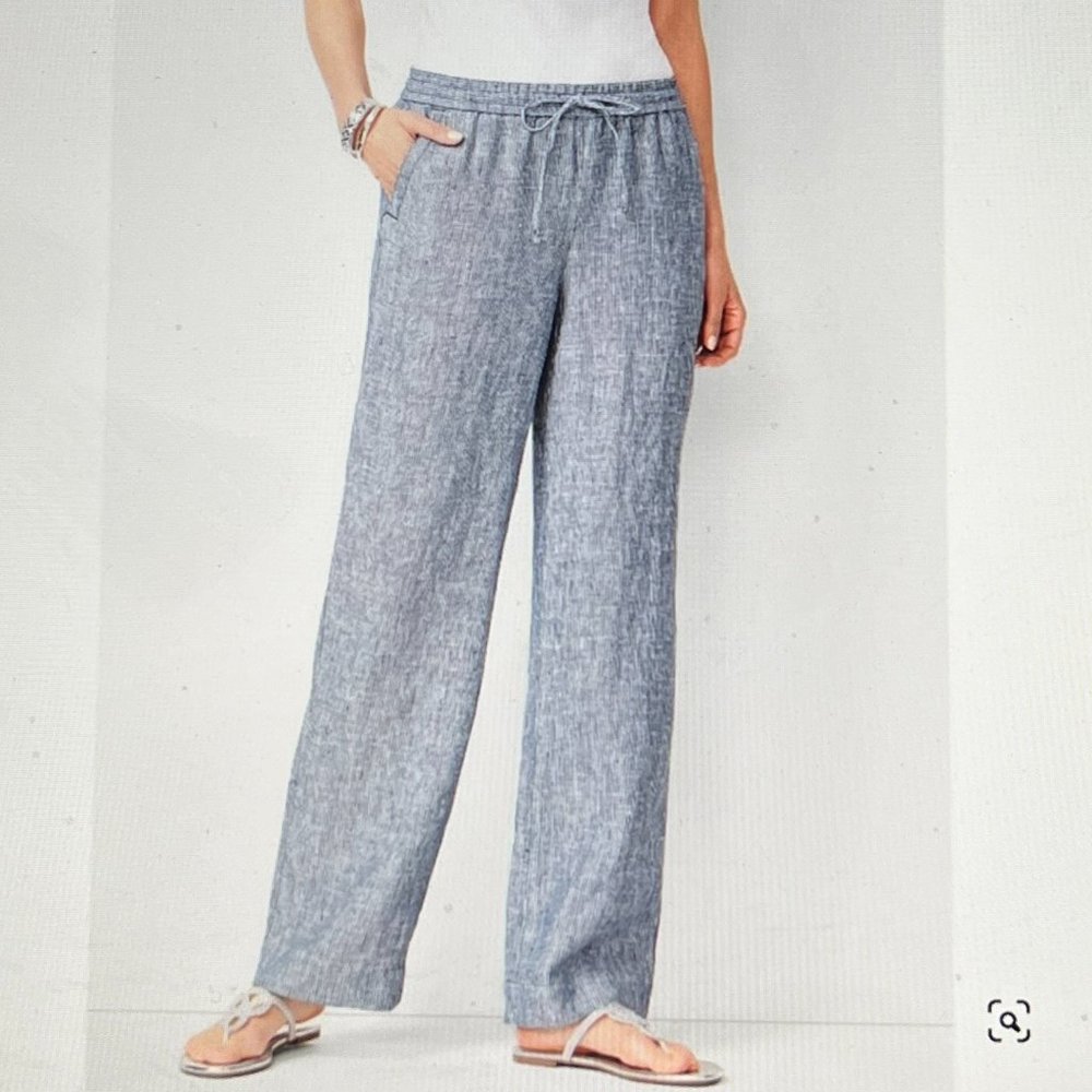 OLD NAVY, NWOT, High-Waisted Linen-Blend, Wide-Leg Pants, SZ S